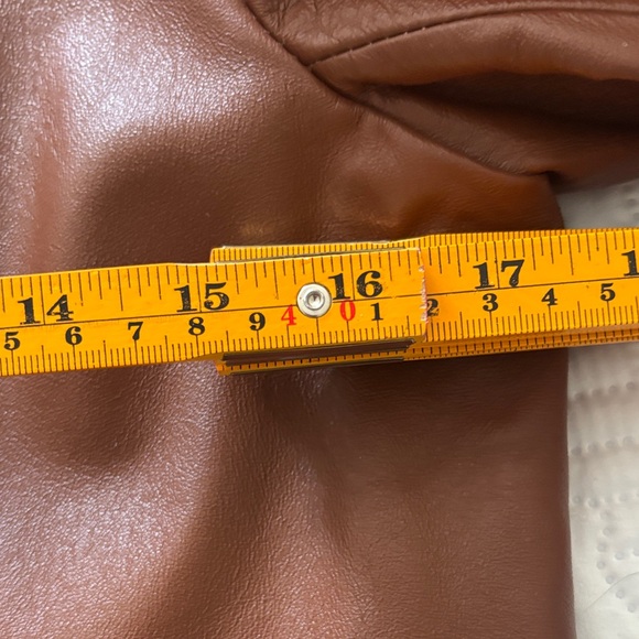 Dialogue  Rich Brown Leather Jacket - Picture 4 of 6